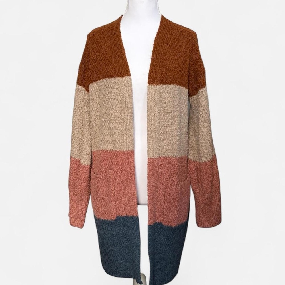 Colorblock Cozy Knit Cardigan